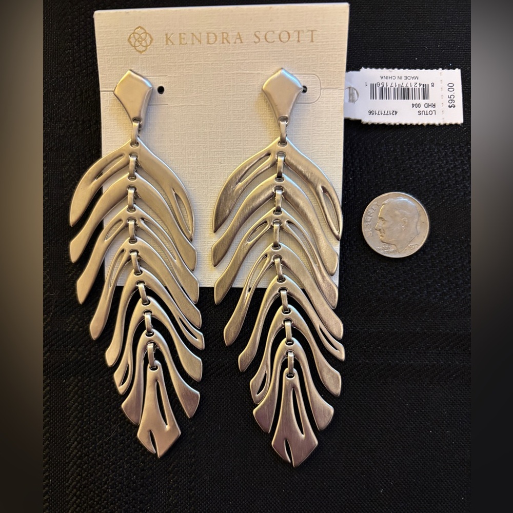 Kendra Scott silver earrings. New.